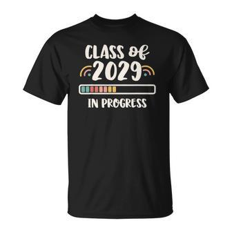 Online Virtual School In Progress Class Of 2029 Graduation Unisex T-Shirt | Mazezy