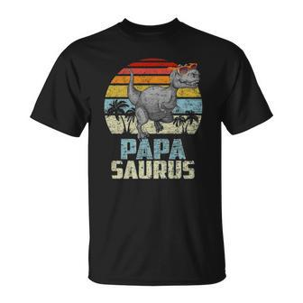 Papasaurus Rex Dinosaur Papa Saurus Family Matching Unisex T-Shirt | Mazezy