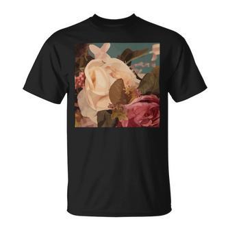 Pastel Roses Scandinavian Art Modern Art Minimalistic Blush Pink Unisex T-Shirt | Favorety CA