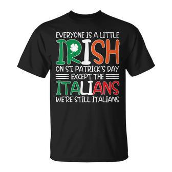 Patricks St Pattys Day Sarcastic Italian Irish Mens Kids Unisex T-Shirt - Seseable