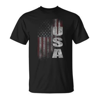 Patriotic Usa American Flag V2 Unisex T-Shirt | Mazezy