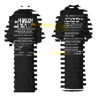 Piotrowski Name Piotrowski Facts T-Shirt | Seseable UK