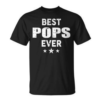 Pops Grandpa Best Pops Ever T-Shirt - Seseable
