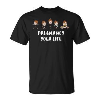 Pregnant Yoga Mom Pregnancy Announcement T-shirt - Thegiftio