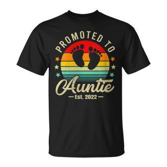 Promoted To Auntie Est 2022 Unisex T-Shirt | Favorety