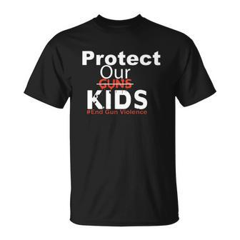 Protect Our Kids End Guns Violence Hashtag Uvalde Texas Unisex T-Shirt | Mazezy