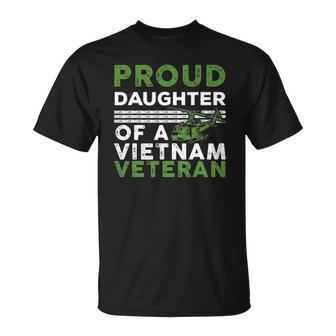 Proud Daughter Of A Vietnam Veteran War Soldier Unisex T-Shirt | Mazezy