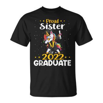 Proud Sister 2022 Graduate Unicorn Graduation Class Of 2022 T-shirt - Thegiftio UK