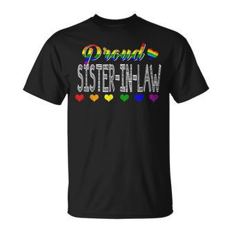 Proud Sister-In-Law Lgbt Gay Pride Month Lgbt T-shirt - Thegiftio UK
