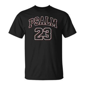 Psalm 23 Retro Sneakerhead Christian Bible Jesus Unisex T-Shirt | Mazezy