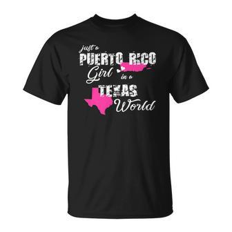 Puerto Rico S Just A Puerto Rico Girl In A Texas T-shirt - Thegiftio UK
