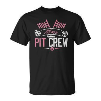 Racing Car Mommy Racer Mom Pit Crew For Mother Women Unisex T-Shirt | Mazezy