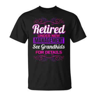 Retired Grandma Retirement Grandkids Retiree Farewell Party Unisex T-Shirt - Seseable