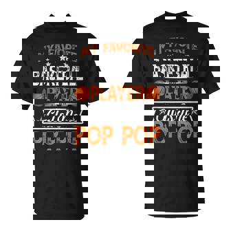 Retro My Favorite Basketball Player Calls Me Pop Pop T-shirt - Thegiftio