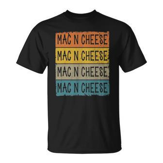 Retro Mac N Cheese Foodie Lover Macaroni And Cheese Unisex T-Shirt | Mazezy UK