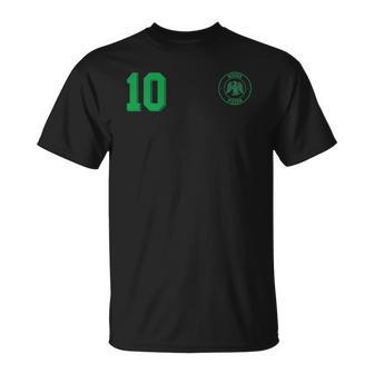 Retro Nigeria Football Jersey Nigerian Soccer Away Unisex T-Shirt | Mazezy