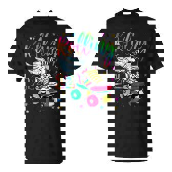 Rolling Into 12 Cool 12Th Birthday Roller Skating Girl Lover Unisex T-Shirt - Seseable