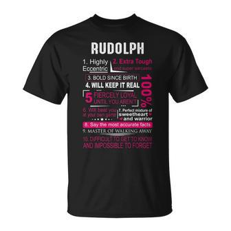 Rudolph Name Rudolph T-Shirt - Seseable