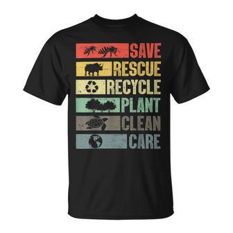 Save Rescue Recycled Plant Clean Care V2 Unisex T-Shirt | Favorety DE