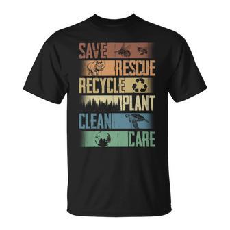 Save Rescue Recycled Plant Clean Care V3 Unisex T-Shirt | Favorety