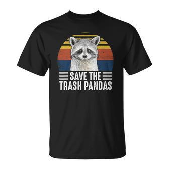 Save The Trash Panda Funny Raccoon Lover Unisex T-Shirt | Mazezy
