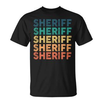 Sheriff Name Shirt Sheriff Family Name Unisex T-Shirt - Monsterry