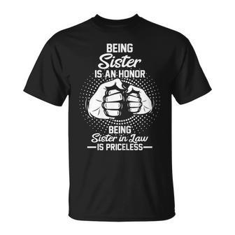 Sister In Law Is Priceless T-shirt - Thegiftio UK