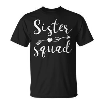 Sister Squad Birthday Besties Girls Friend Unisex T-Shirt - Seseable