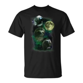 Sloth Moon Funny Parody Nap Sloth Lazy 850 Shirt Unisex T-Shirt | Favorety