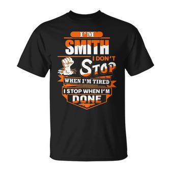 Smith Name Im Smith T-Shirt - Seseable