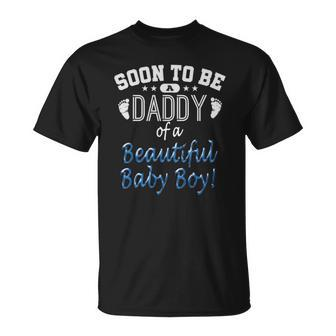 Soon To Be A Daddy Baby Boy Expecting Father Gift Unisex T-Shirt | Mazezy AU