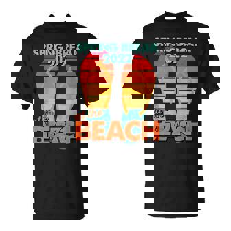 Spring Break Beach Sunshine 2022 Vintage Cool Flip Flops V3 T-shirt - Thegiftio