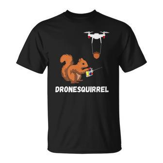 Squirrel Drone Pilot Quadcopter Operators Rodent Fpv Drones Unisex T-Shirt | Mazezy