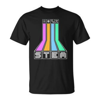 Stem Retro Vintage Vaporwave Teacher Science Class T-shirt - Thegiftio UK