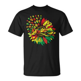 Sunflower Fist Juneteenth Black History African American T-shirt - Thegiftio UK