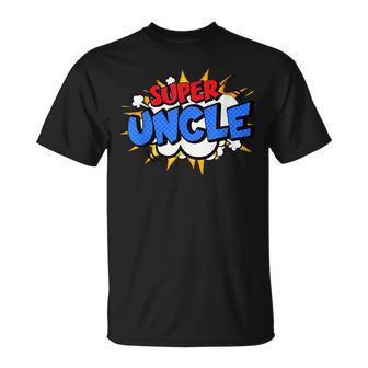 Super Uncle Cool Comic Cartoon Hero Graphic T-shirt - Thegiftio UK