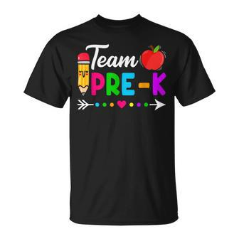 Team Pre-K Kids Teacher Student Back To School Unisex T-Shirt - Seseable