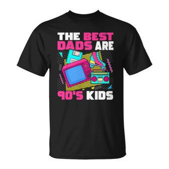 The Best Dads Are 90S Kids 90S Aesthetic Dad Nostalgia Unisex T-Shirt | Mazezy