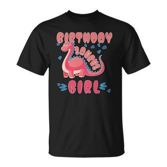 The Birthday Girl Dinosaurs Matching Family Unisex T-Shirt