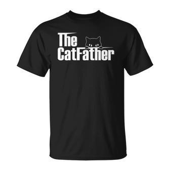 The Catfather Funny Cute Cat Father Unisex T-Shirt | Mazezy