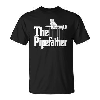 The Pipefather - Funny Plumber Plumbing Handyman Pipe Fitter Raglan Baseball Tee Unisex T-Shirt | Mazezy