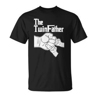 The Twinfather Father Of Twins Fist Bump Unisex T-Shirt | Mazezy UK