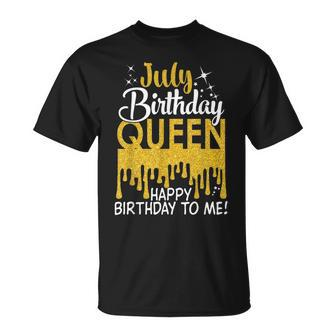This Queen Was Born In July Happy Birthday To Me July Queen Unisex T-Shirt - Seseable