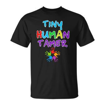 Tiny Human Tamer Daycare Provider Teacher T-shirt - Thegiftio UK