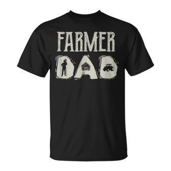 Tractor Dad Farming Father Farm Lover Farmer Daddy V2 Unisex T-Shirt - Seseable