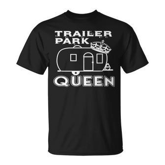 Trailer Park Queen Redneck Camping Rv Mobile Home T-shirt - Thegiftio UK