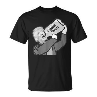 Trump Drinking Liberal Tears Meme T-shirt - Thegiftio UK