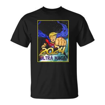 Ultra Maga 2024 Funny Pro Trump Maga Super Ultra Maga Unisex T-Shirt | Mazezy