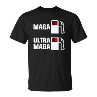 Ultra Maga Maga King Anti Biden Gas Prices Republicans Unisex T-Shirt | Mazezy