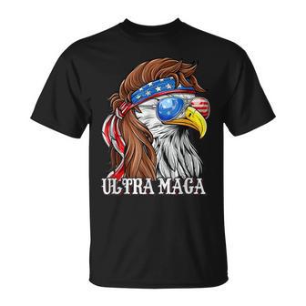 Ultra Maga Trump Sunglasses Eagle Head Usa Flag Bandana Unisex T-Shirt | Favorety DE